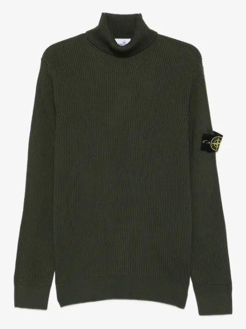 Stone Island ribbed turtleneck sweater