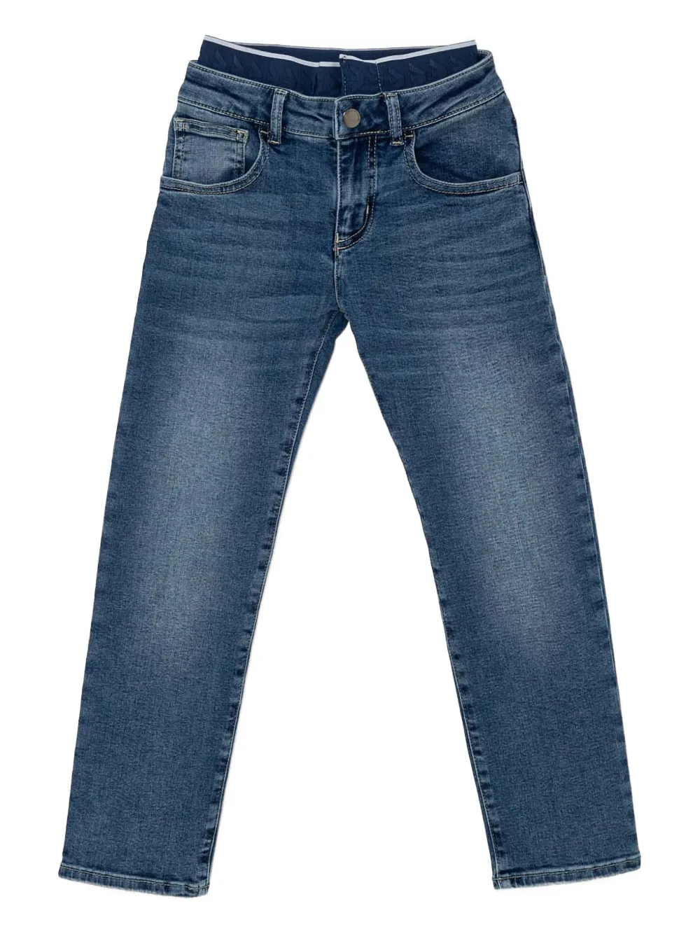 Emporio Armani Kids pocket jeans - Blu