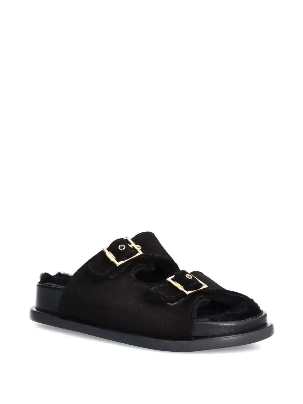 Elisabetta Franchi La Mia Bambina buckle detail sandals - Nero