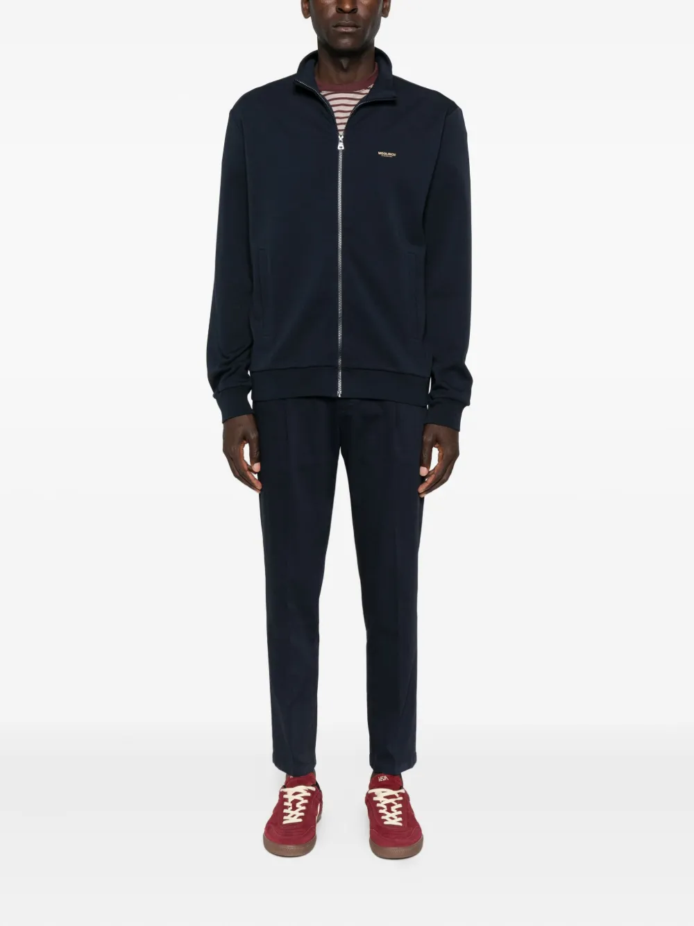 Woolrich Coltrui met rits - Blauw
