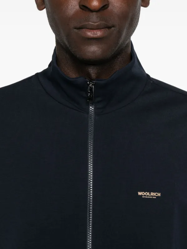 Woolrich zip-up Turtleneck Sweatshirt | Blue | FARFETCH