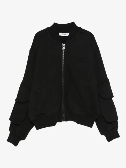 MSGM Kids Bomber con zip e tasca