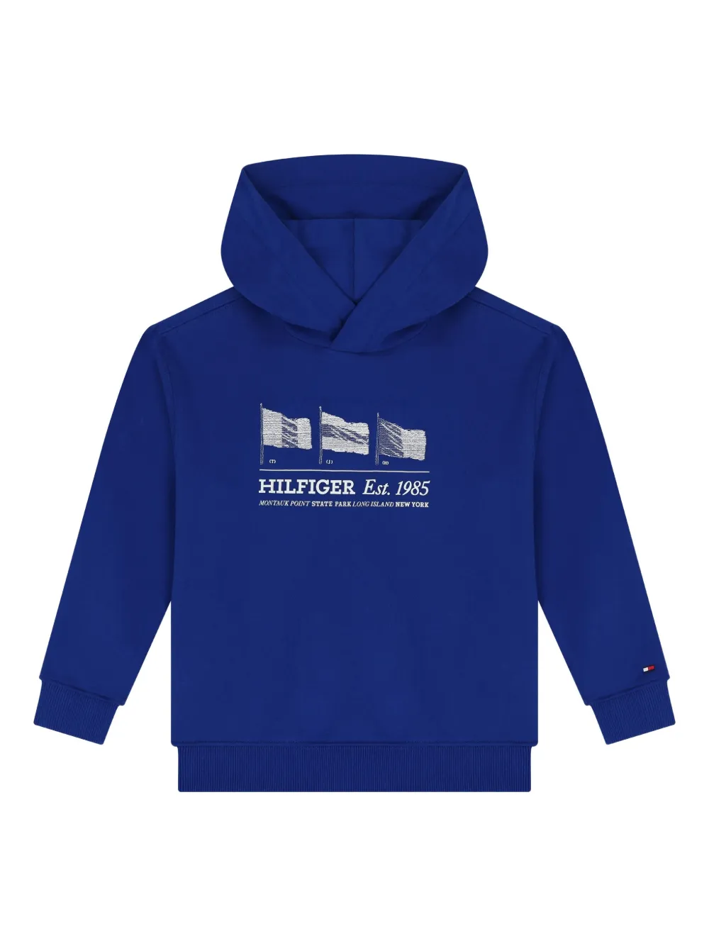 Tommy Hilfiger Junior flag-graphic hoodie | Blue | Image 1
