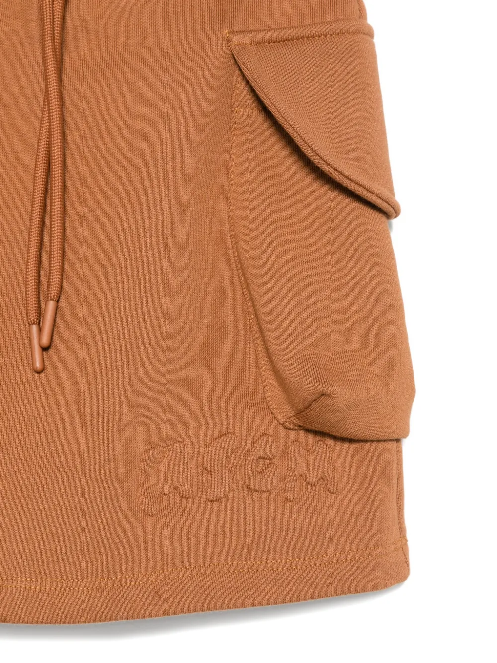 MSGM Kids flap-pocket drawstring skirt Bruin