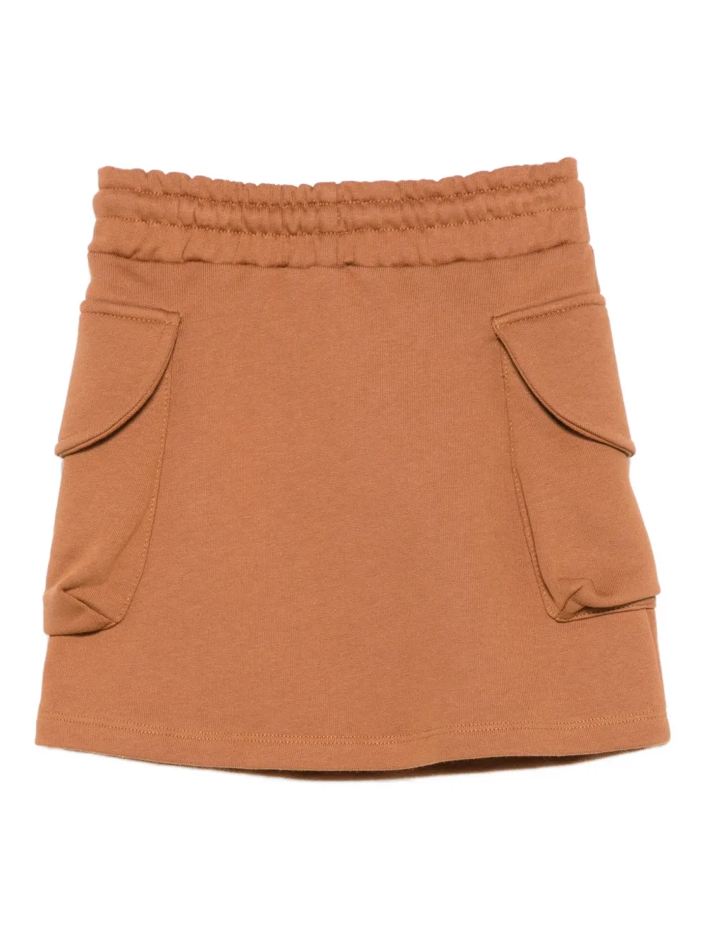 MSGM Kids flap-pocket drawstring skirt Bruin