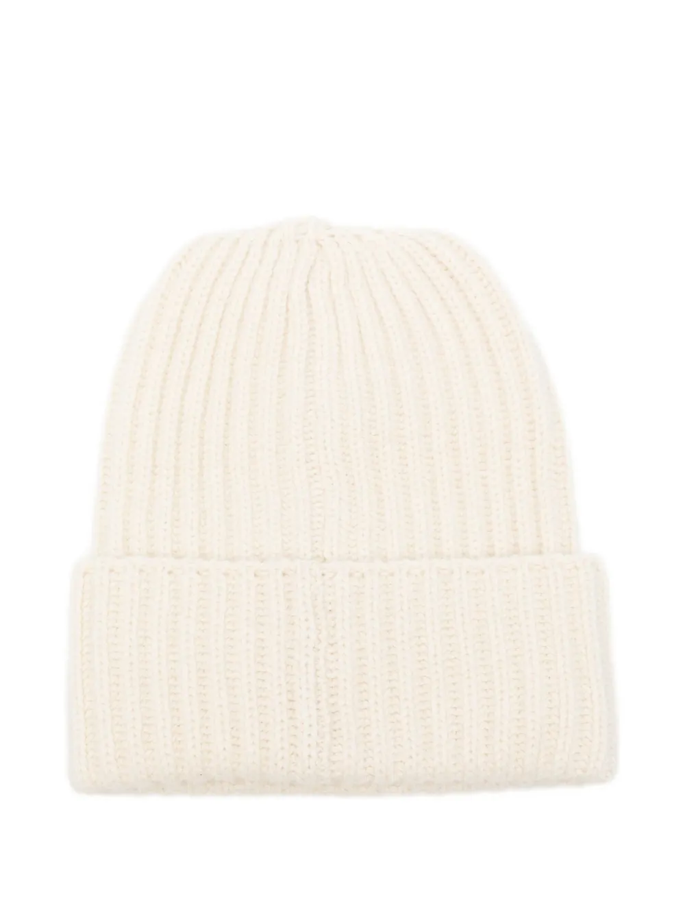 Agnona Geribbelde muts - Beige