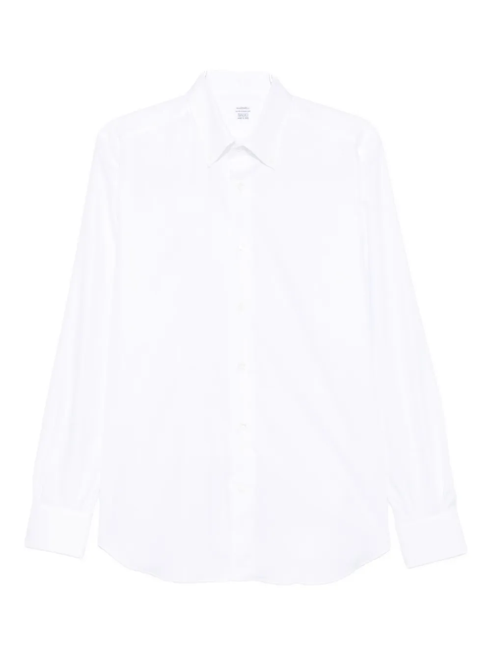 Mazzarelli Button-down Long-sleeved Shirt In White