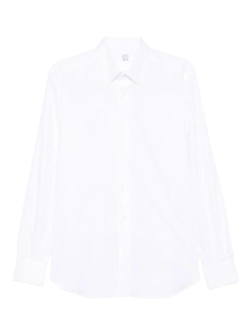 Mazzarelli long-sleeve cotton shirt | White | Image 1