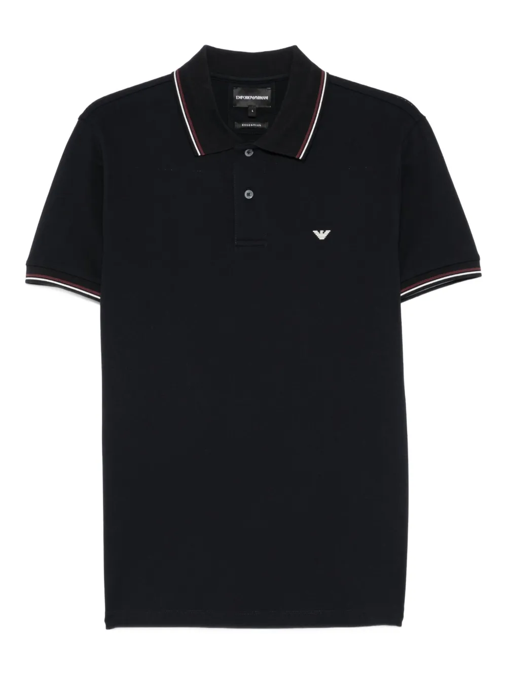 Emporio Armani tipped-collar polo shirt | Blue | Image 1