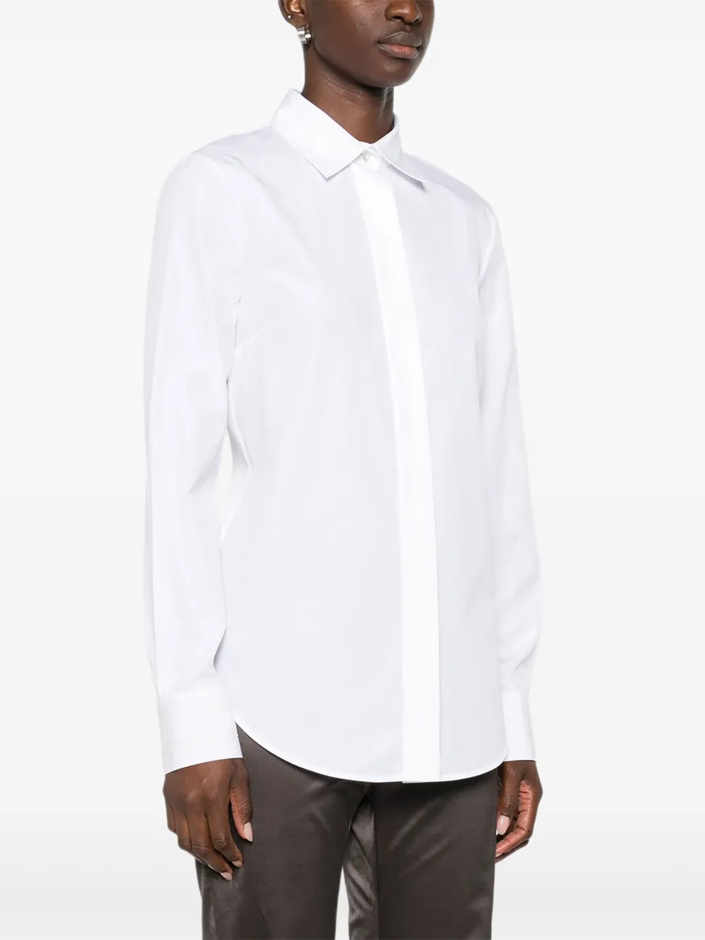  Gucci Point-collar Cotton Shirt - White 