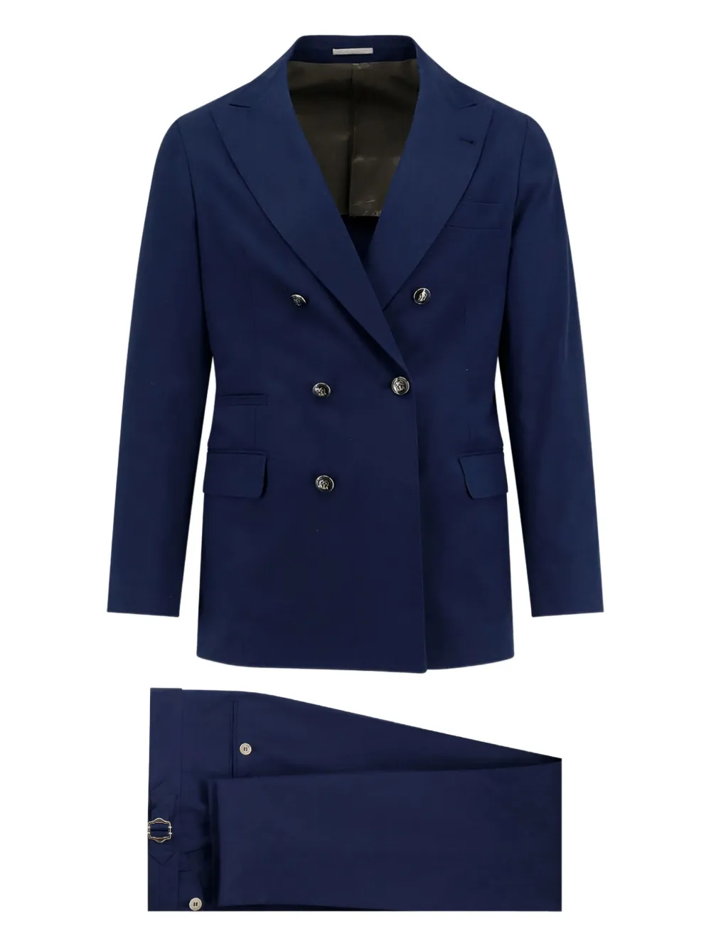 Brunello Cucinelli Leisure double-breasted suit | Blue | Image 1
