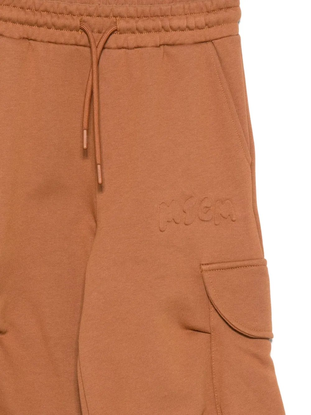 MSGM Kids logo-detail cargo trousers Bruin