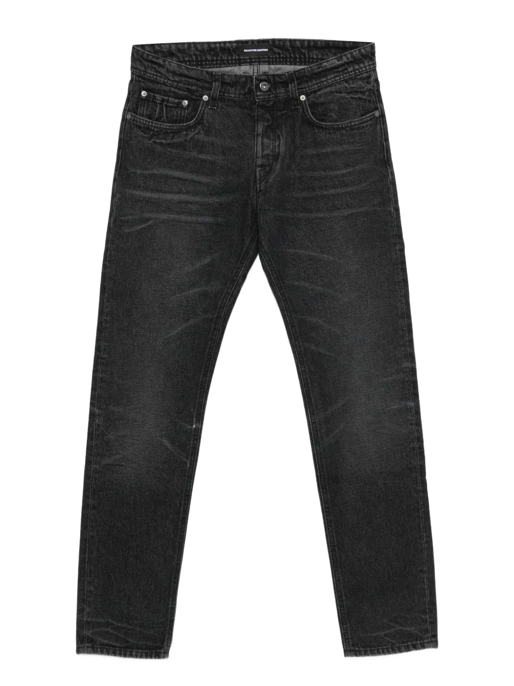 Salvatore Santoro whiskering-effect jeans | Black | Image 1