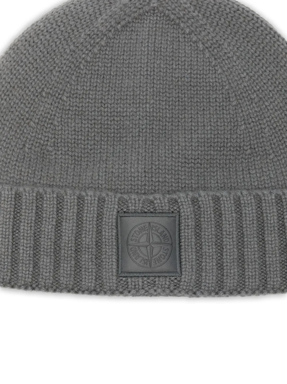 Stone Island Muts met logopatch Grijs
