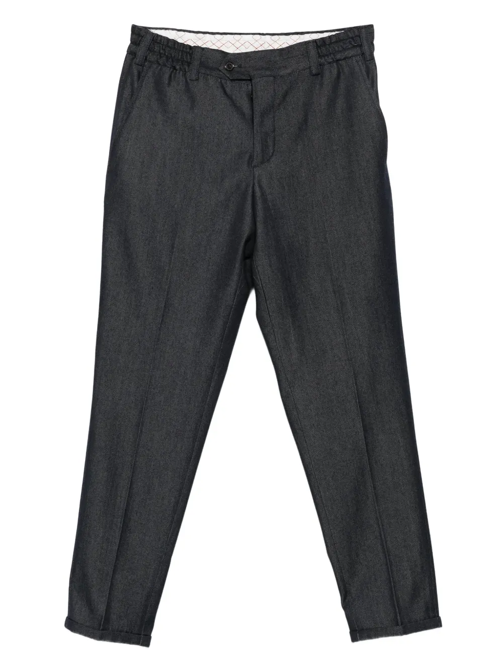 PT Torino elastic-waistband cotton trousers | Blue | Image 1