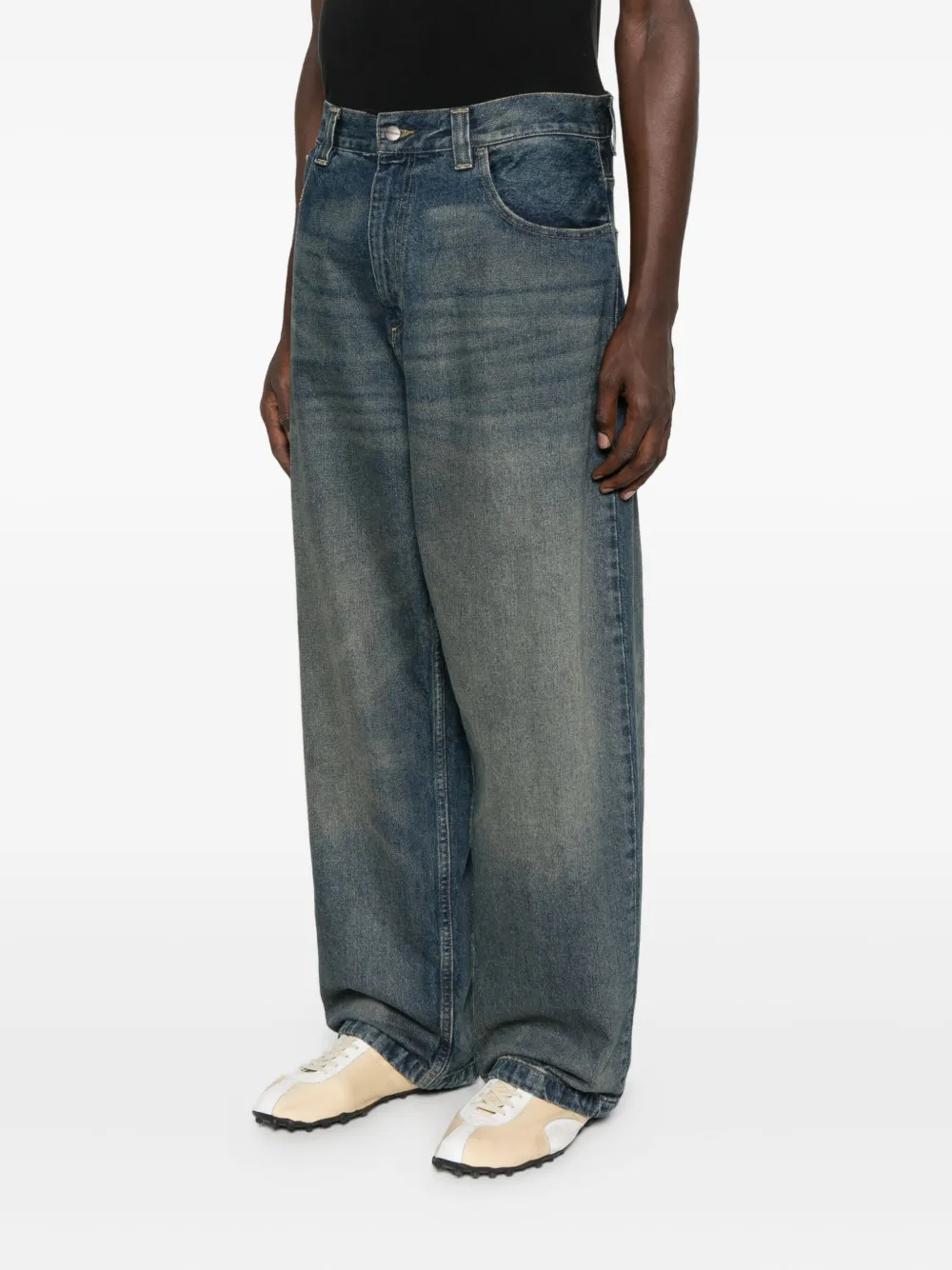 Carhartt Single Knee Double-pocket Jeans In Blue