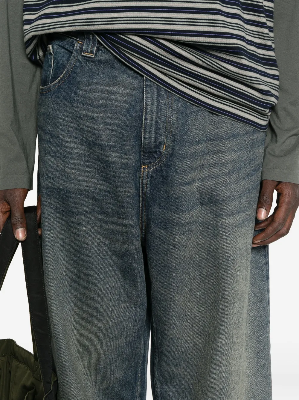 Carhartt Single Knee Double-pocket Jeans In Blue