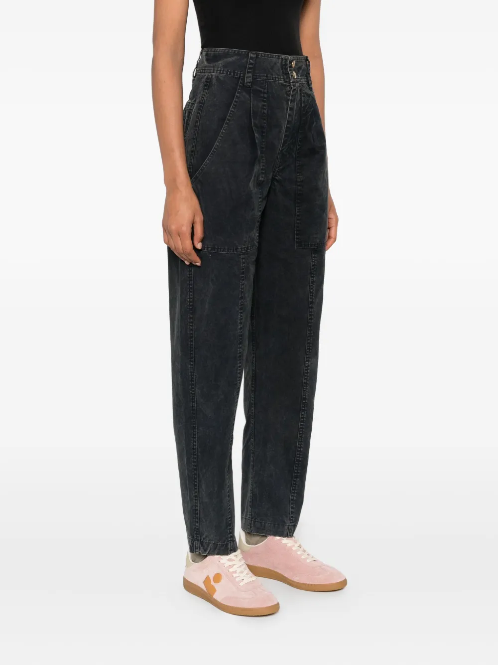 Isabel Marant Étoile Pleated Jeans In Blue
