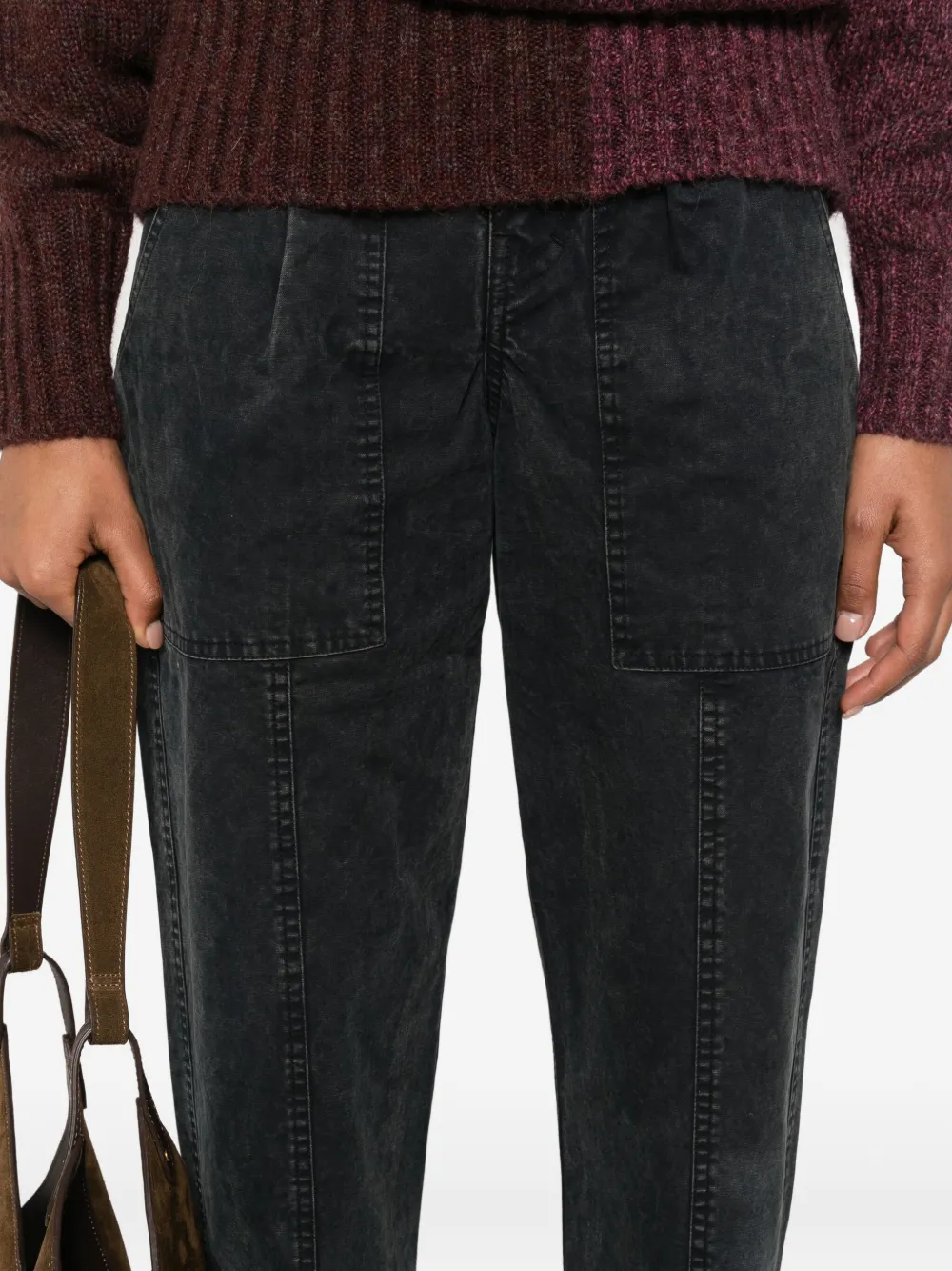 Isabel Marant Étoile Pleated Jeans In Blue