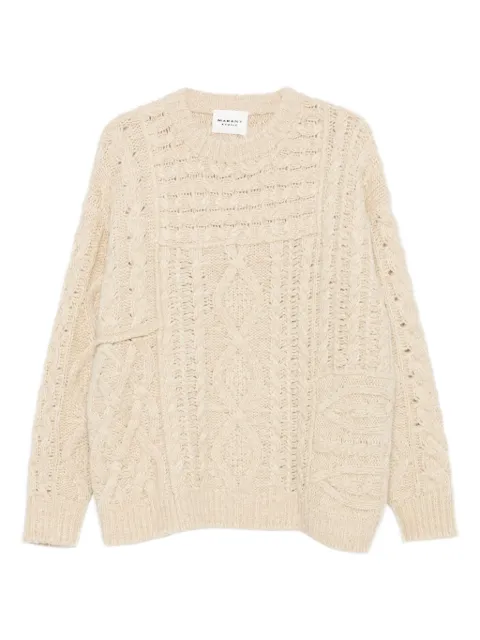 MARANT ÉTOILE cable-knit crew-neck sweater