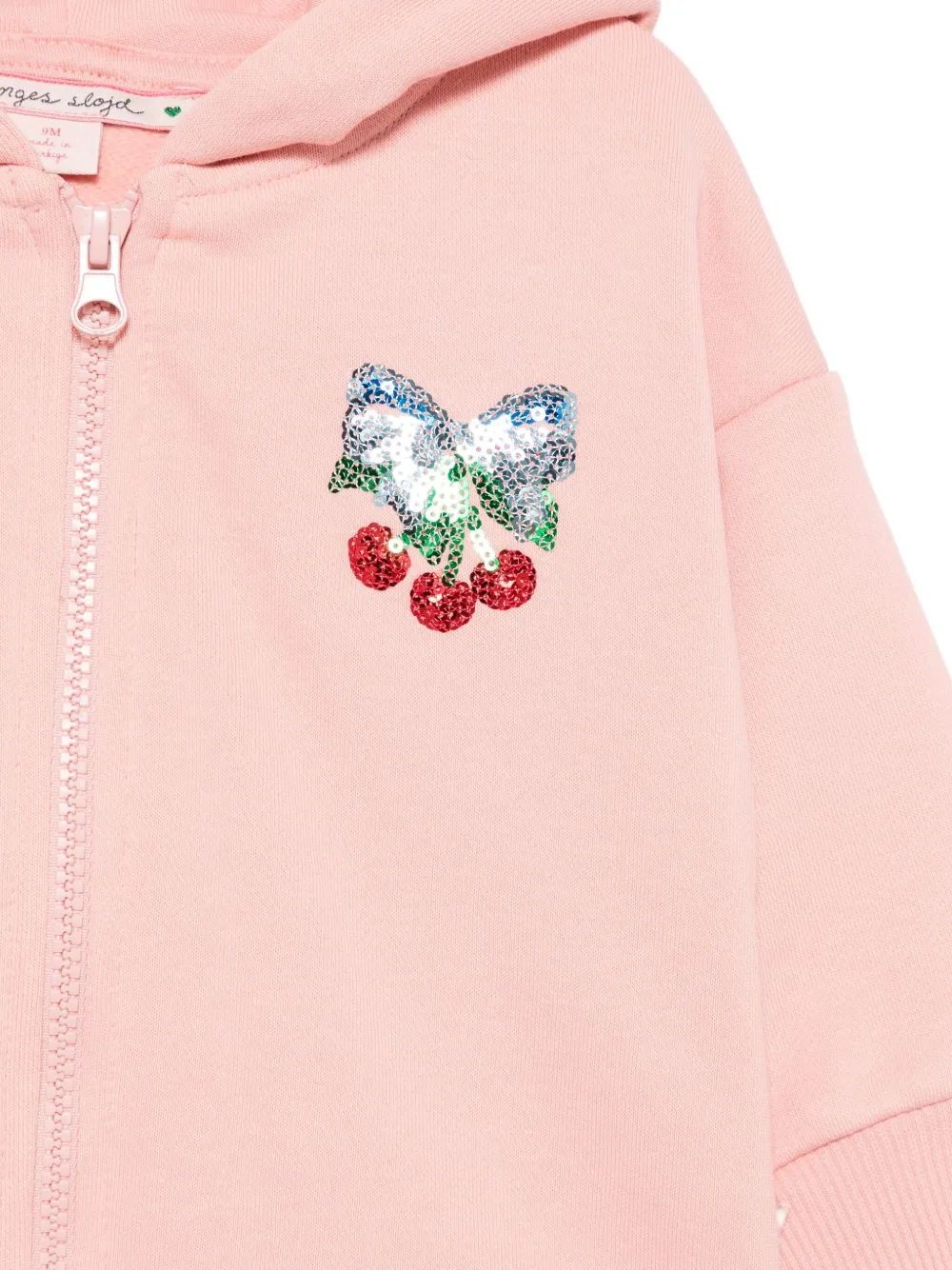 Konges Sløjd Hoodie verfraaid met pailletten Roze