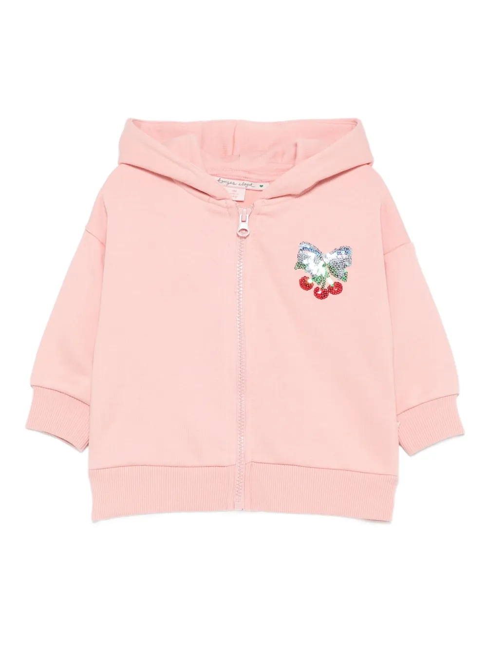 Konges Sløjd Hoodie verfraaid met pailletten Roze