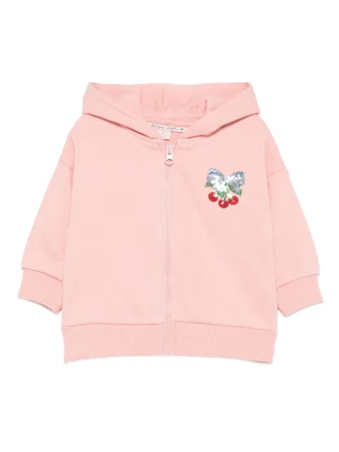 Konges Sløjd sequin-embellished zip-up hoodie