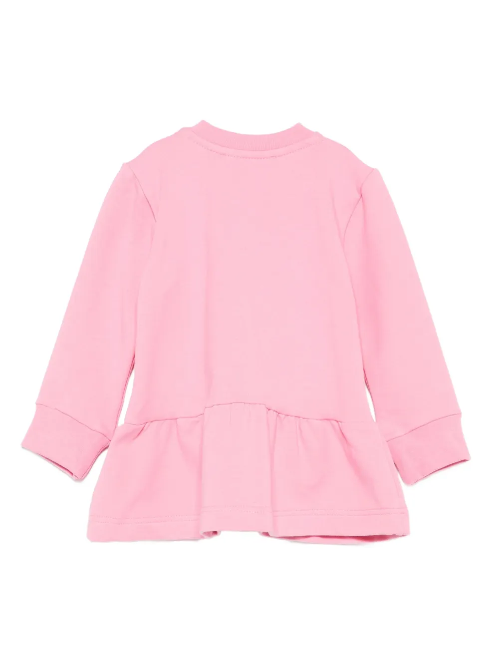 MSGM Kids Jurk met ruches en kattenprint - Roze