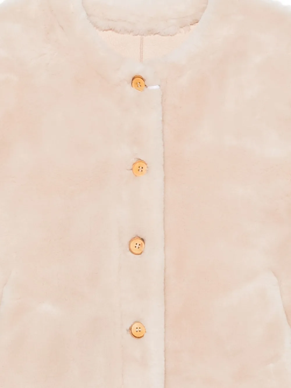 Liska Geknöpfte Jacke Aus Faux Fur In Neutral