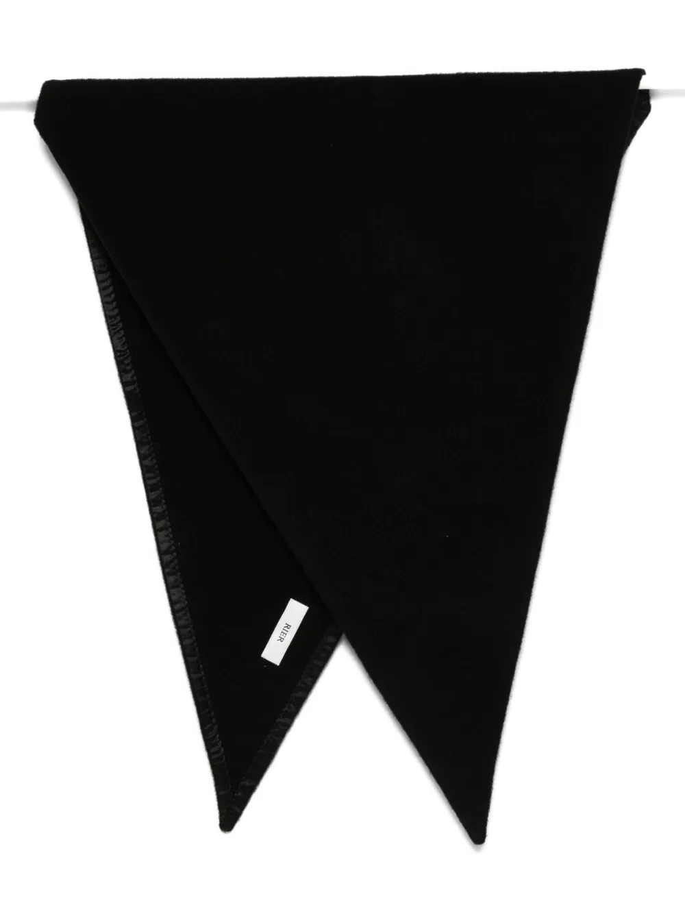 Rier triangular scarf - Nero