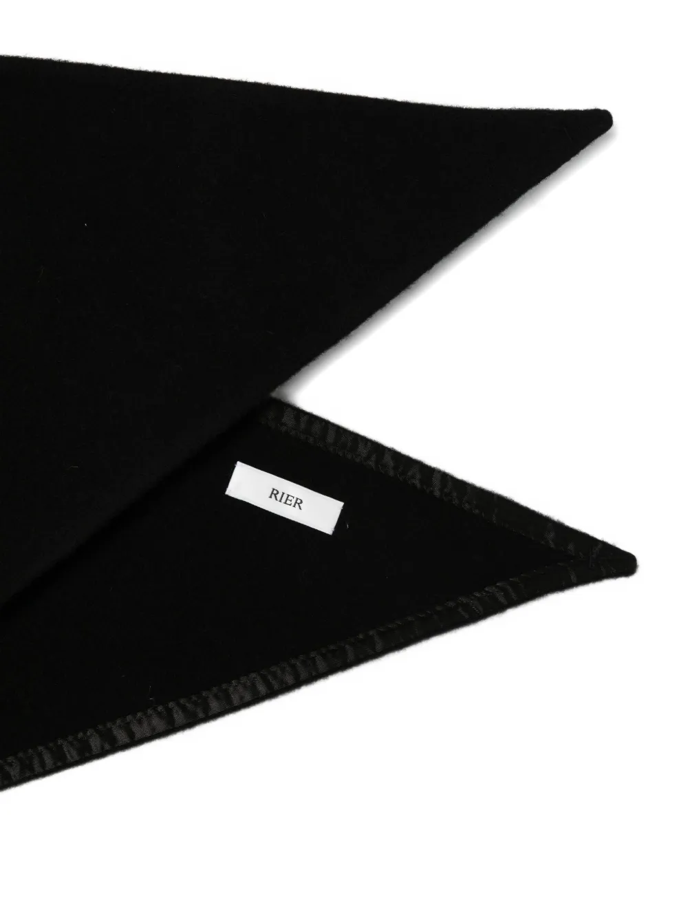 Rier triangular scarf - Zwart