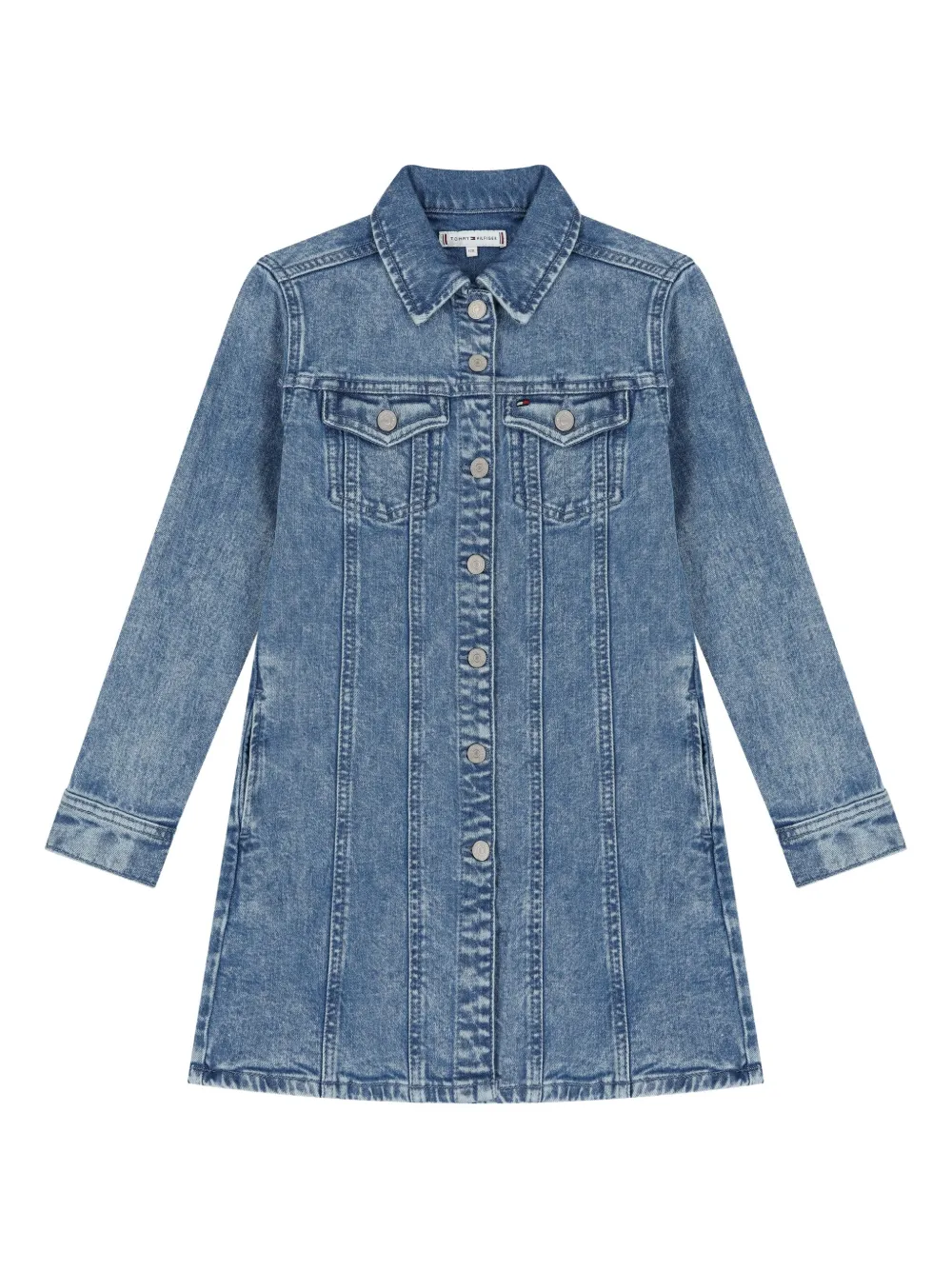 Tommy Hilfiger Junior button-fastening denim dress | Blue | Image 1