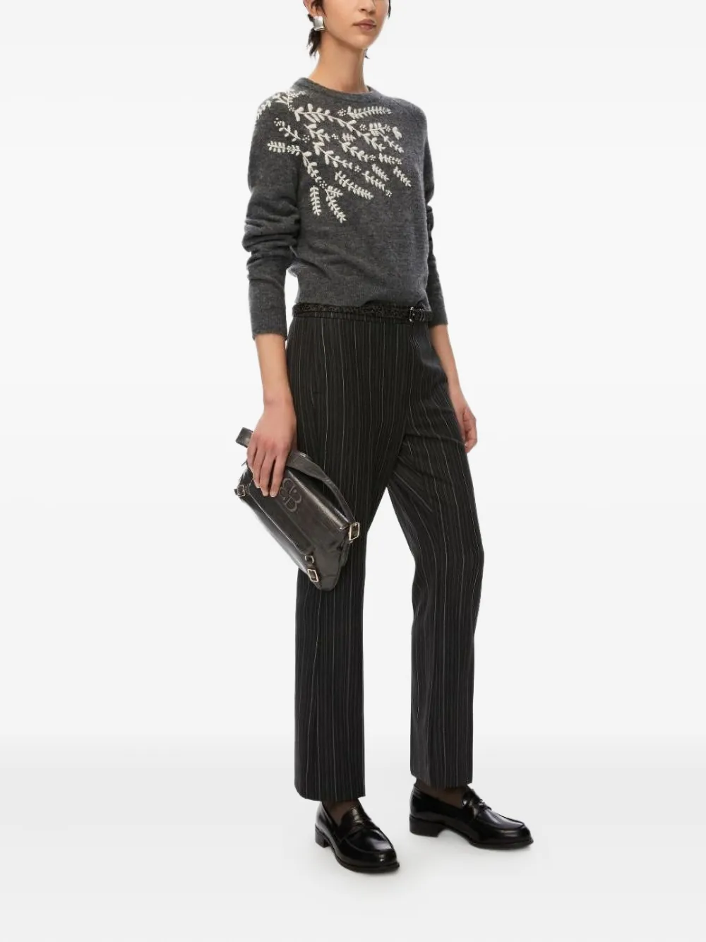 I BLUES Liutaio floral-embroidered crew-neck sweater | Knitted Sweaters | Image 2