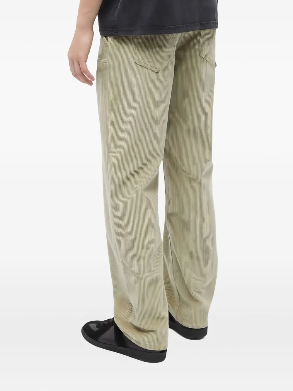 LOEWE Ribfluwelen broek Groen