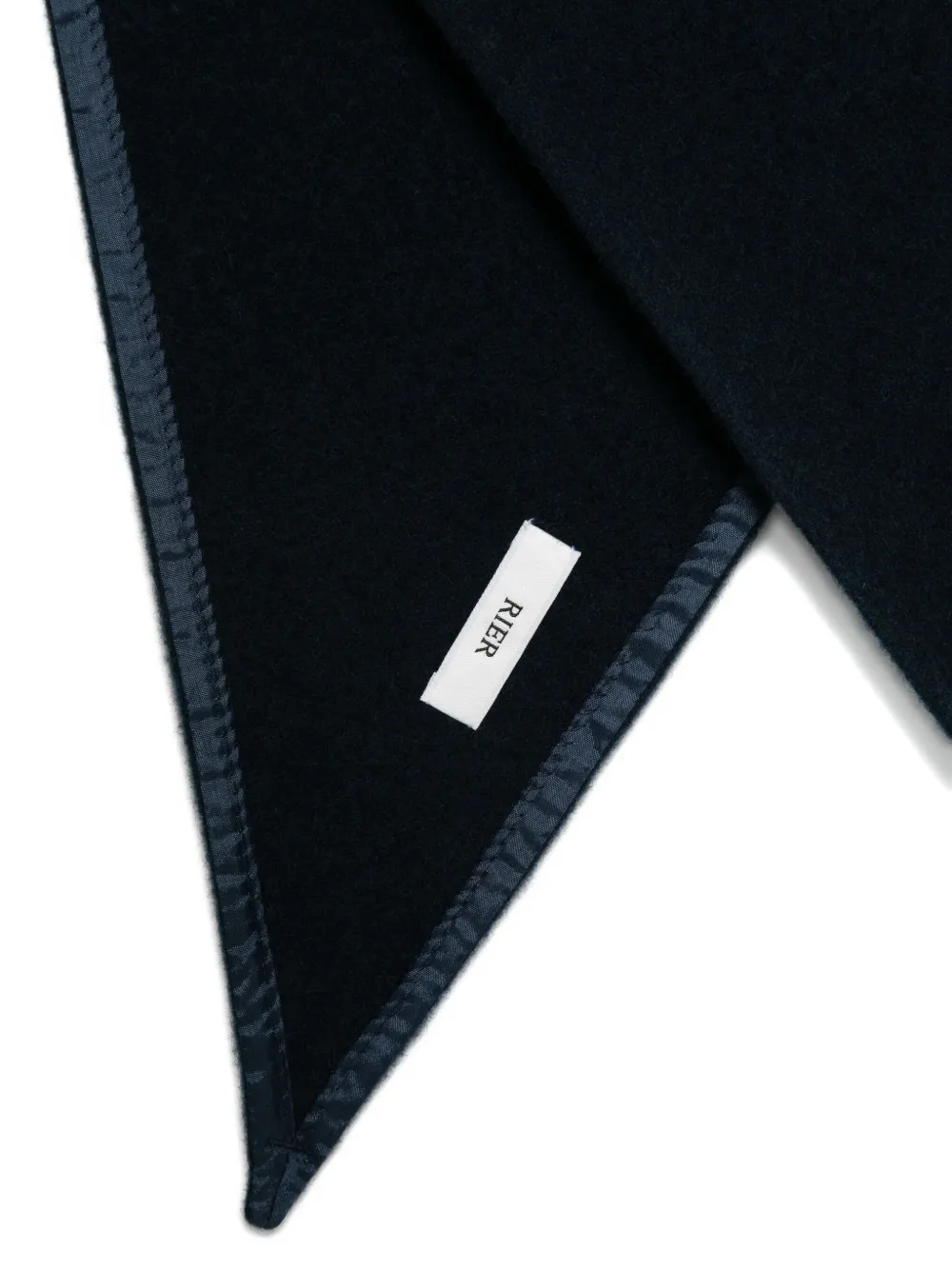 Rier triangular wool scarf - Blauw