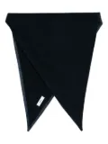 Rier triangular wool scarf - Blue