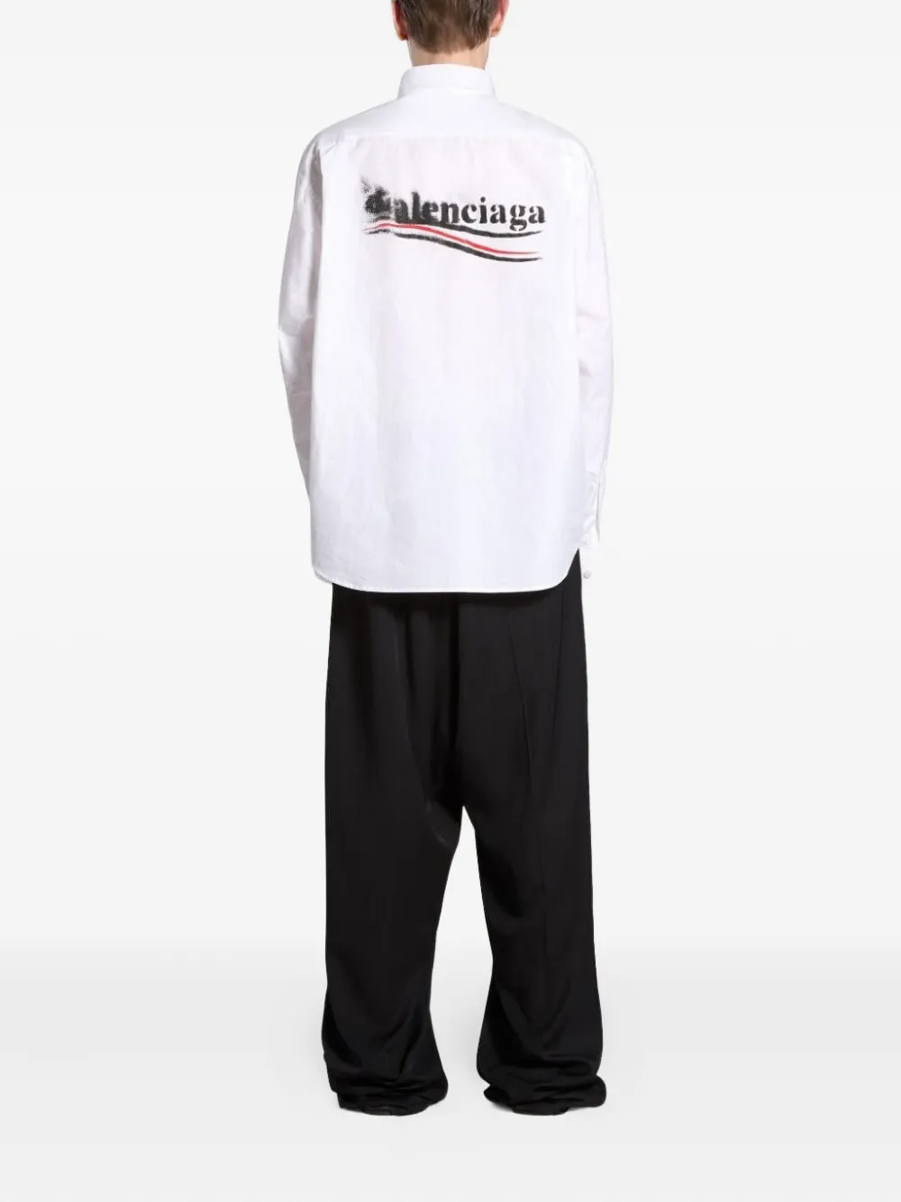 Balenciaga Overhemd met logo Wit
