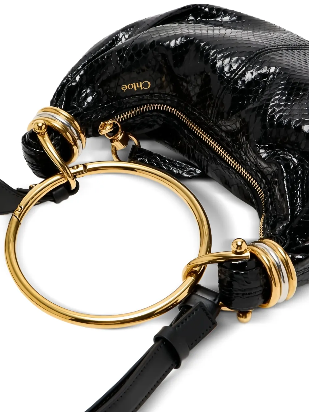 Chloé ring-top puff-faced leather shoulder bag | Image 2