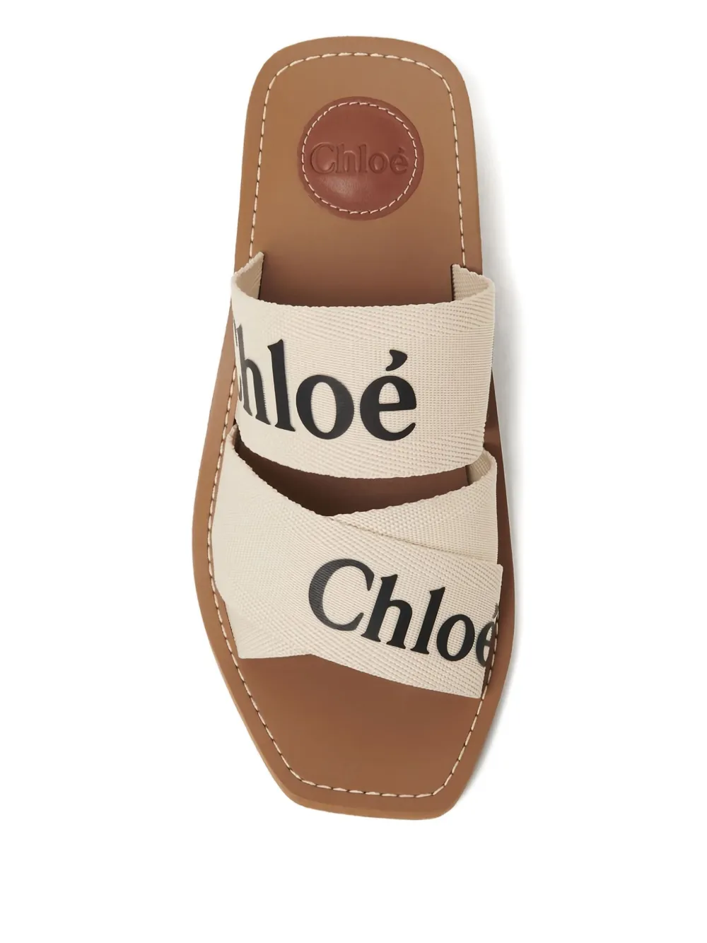 Chloé 45mm Block-heel Sandals In White