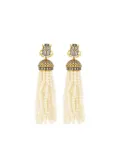Begüm Khan scarab-beetle tassel earrings - Yellow