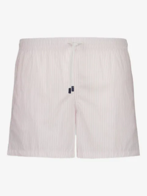 Fedeli Madeira striped drawstring swim shorts