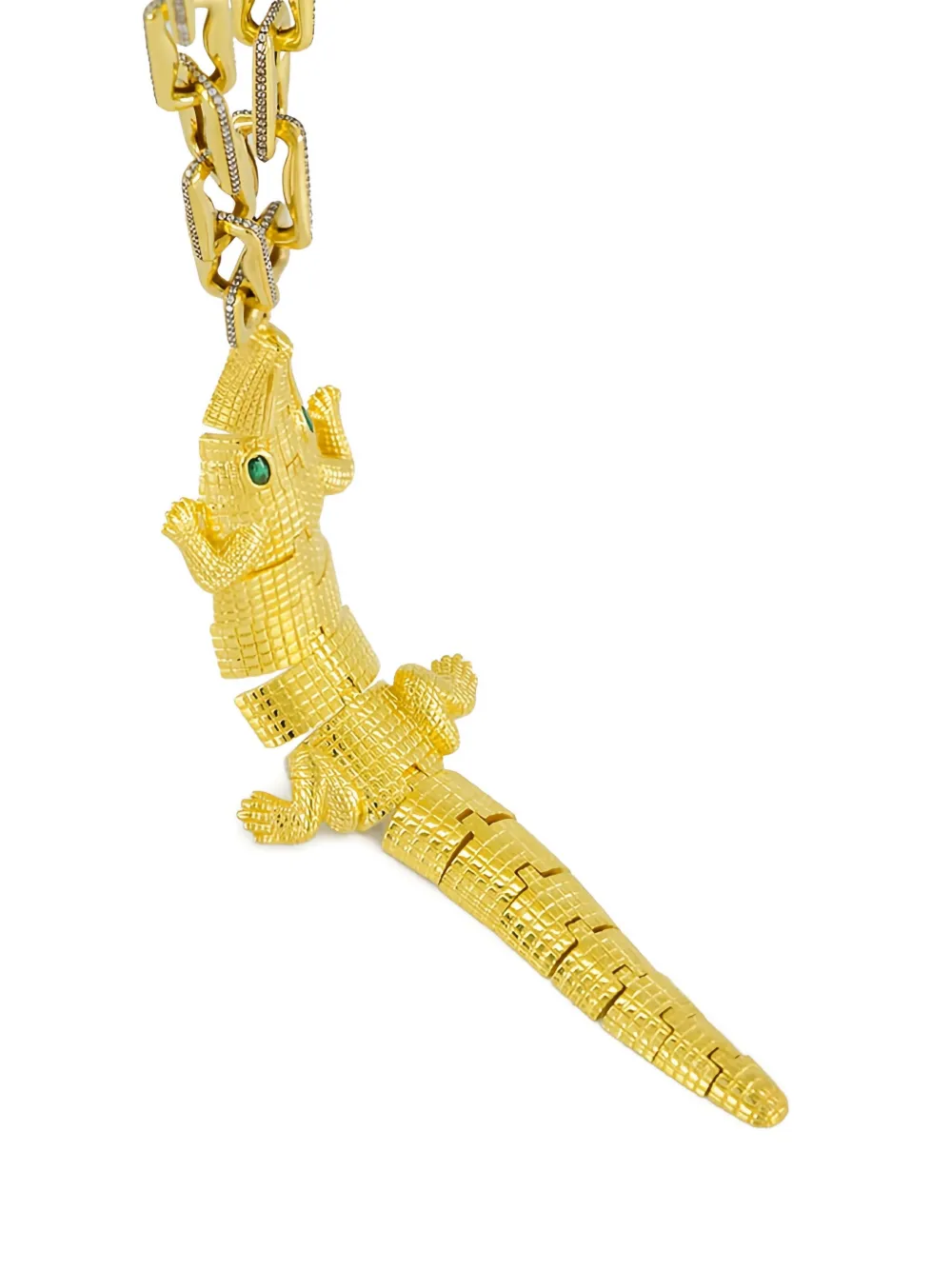 Begüm Khan Piazza crocodile necklace - Goud