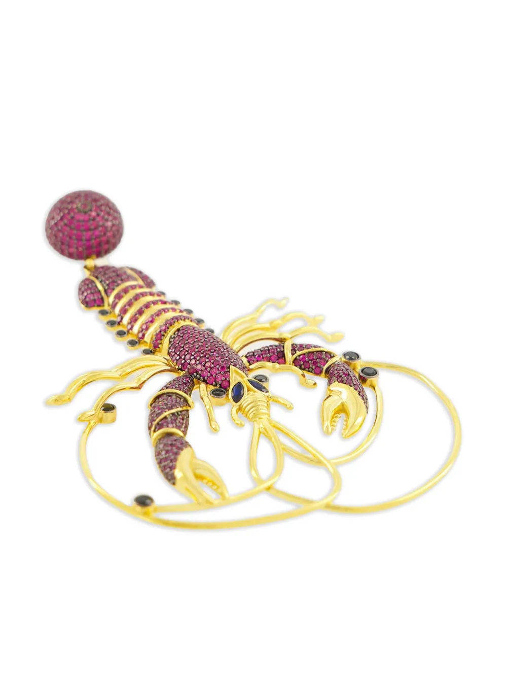 Begüm Khan crystal-embellished lobster earrings | Image 2