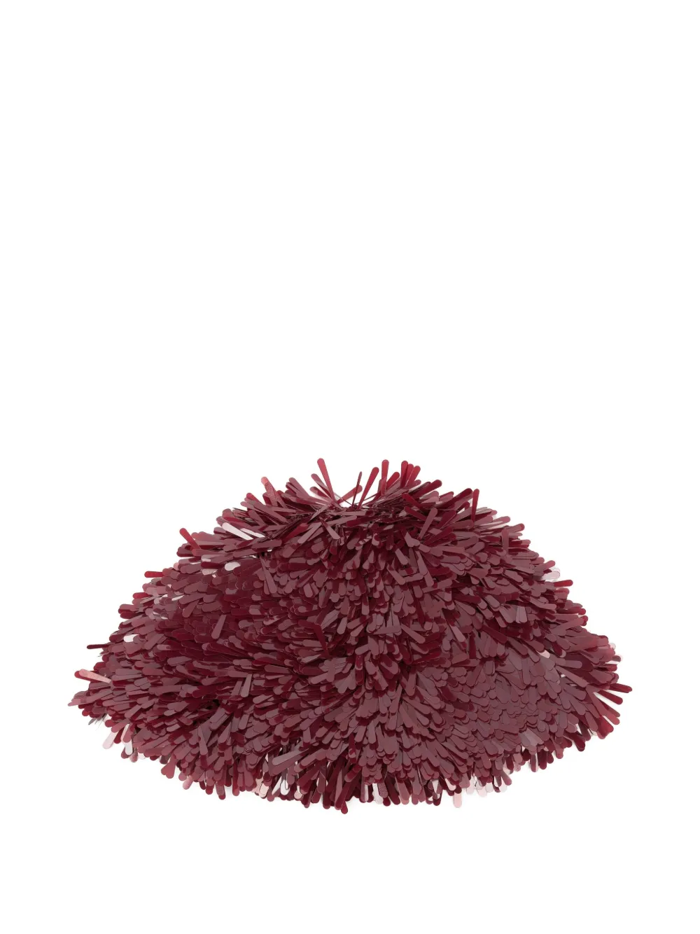 Alanui Fringed Sequined Hat In Red