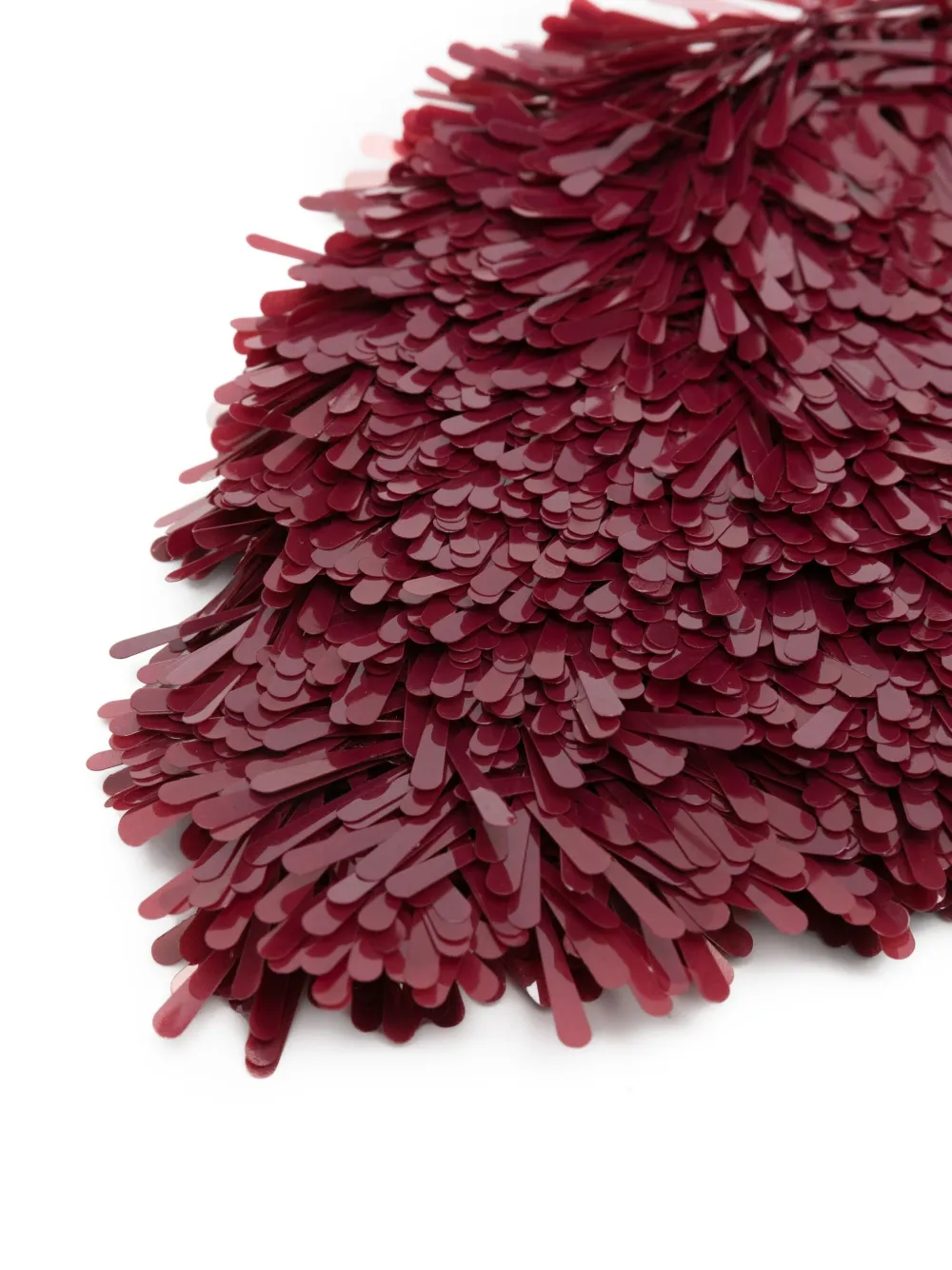 Alanui Fringed Sequined Hat In Red