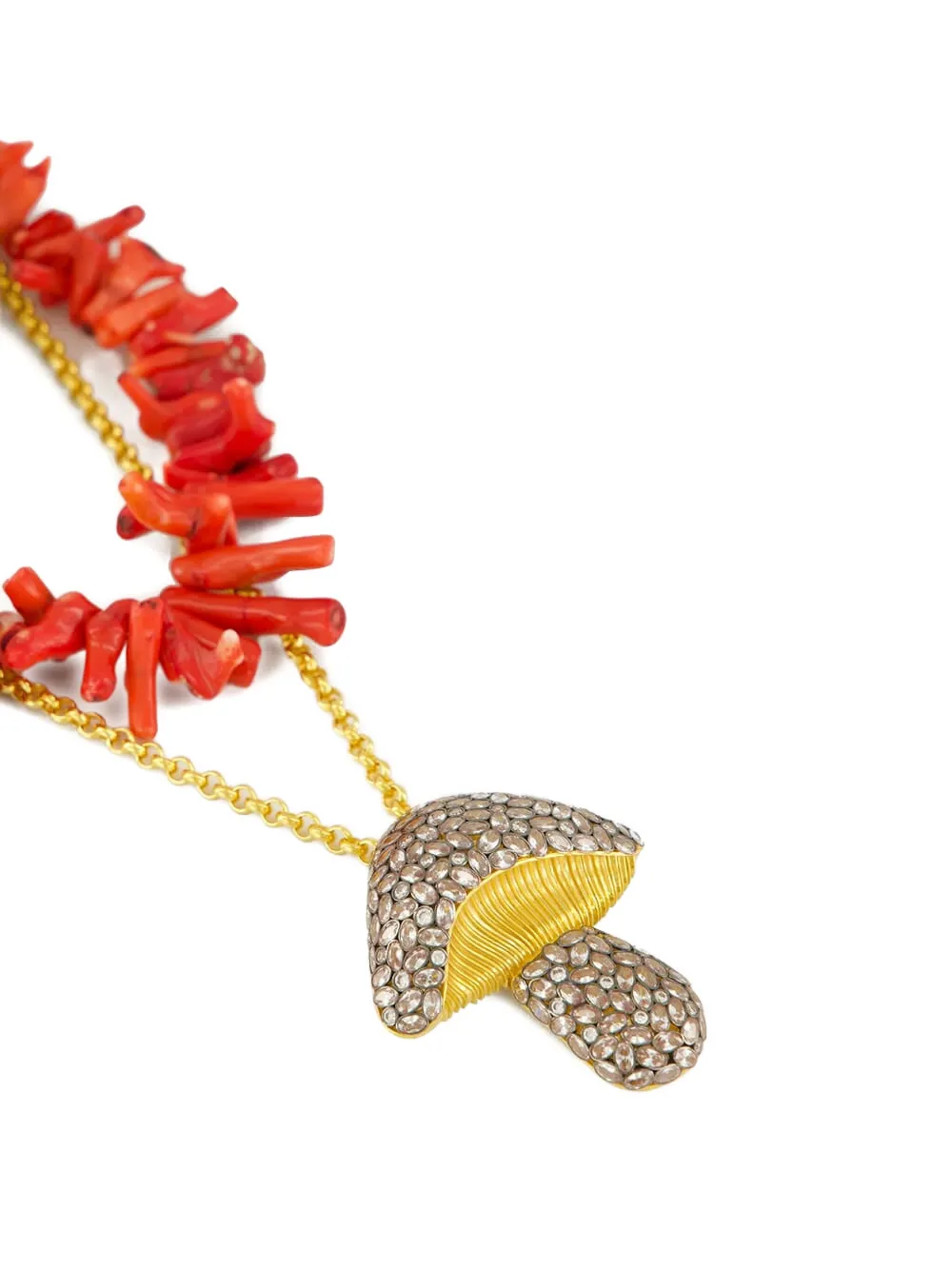 Begüm Khan mushroom necklace - Goud