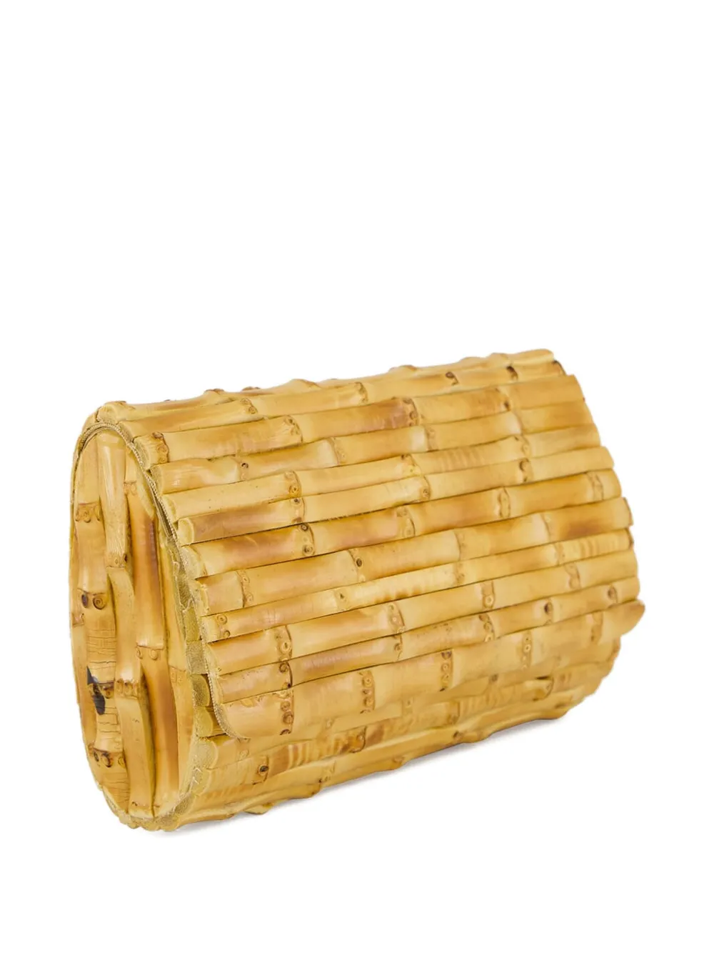 Glorinha Paranaguá Bambu G clutch - Beige