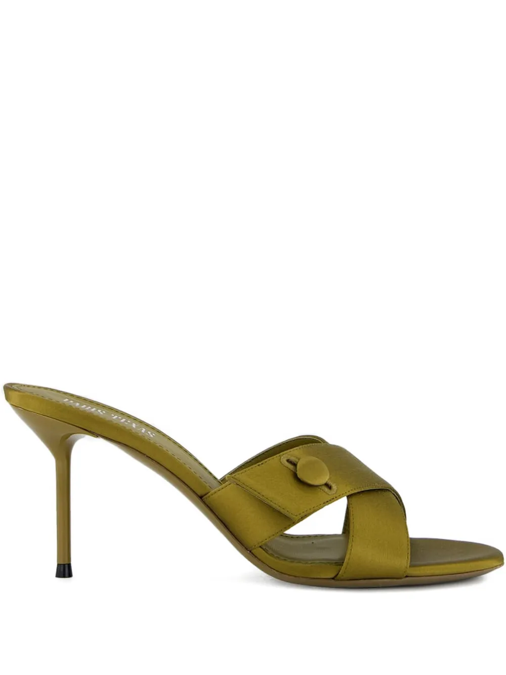Paris Texas Lidia satin cross-strap sandals Green