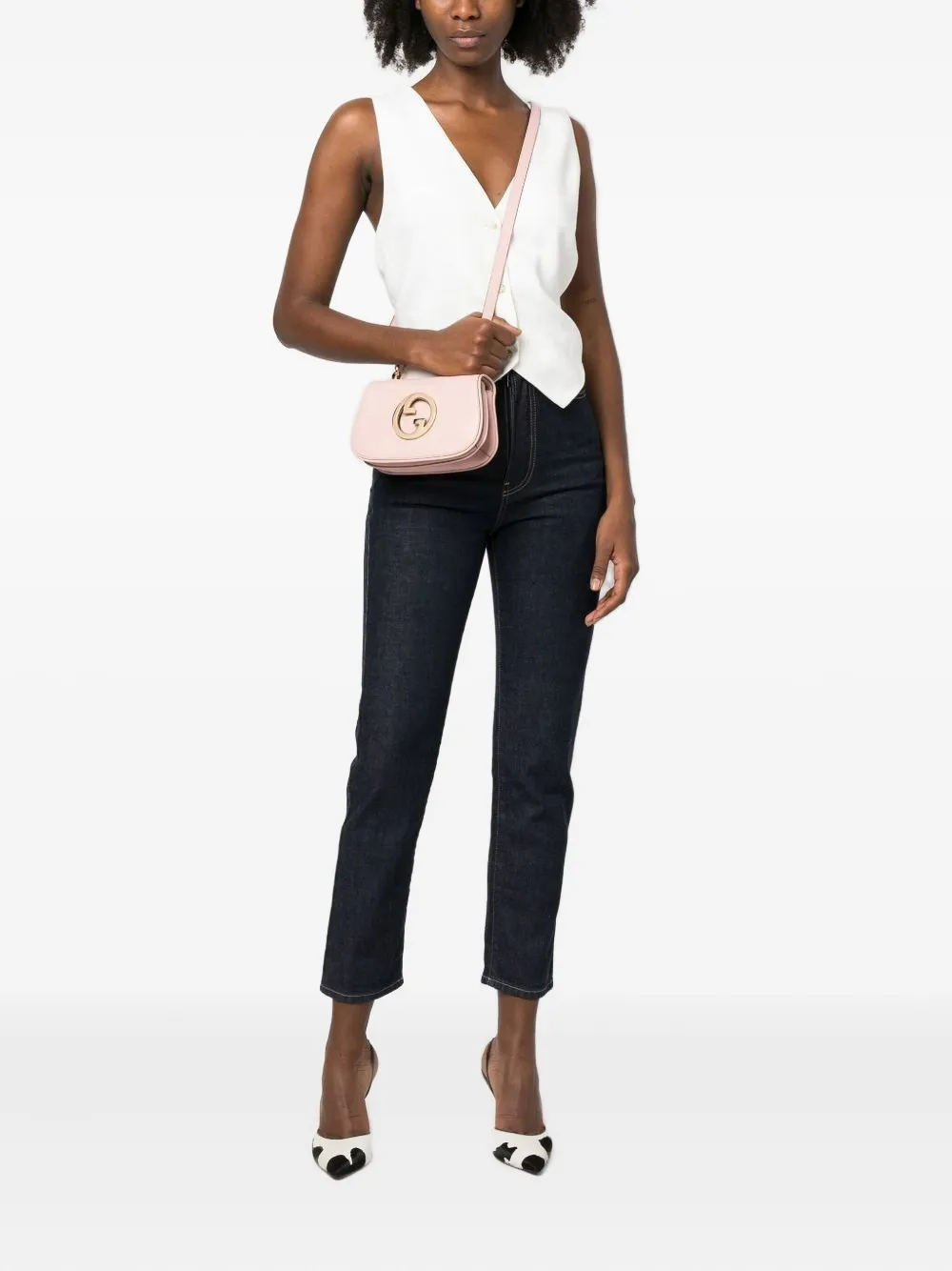Gucci signature Interlocking G crossbody bag Roze