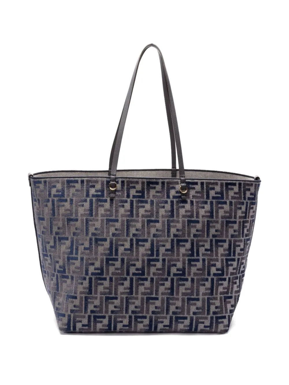 FENDI large Roll FF-pattern tote bag Grijs